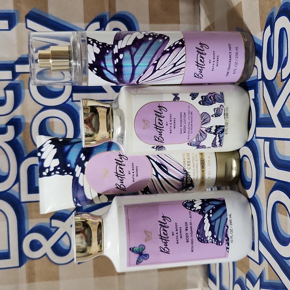 Bath & Body Works Butterfly 4pc Set